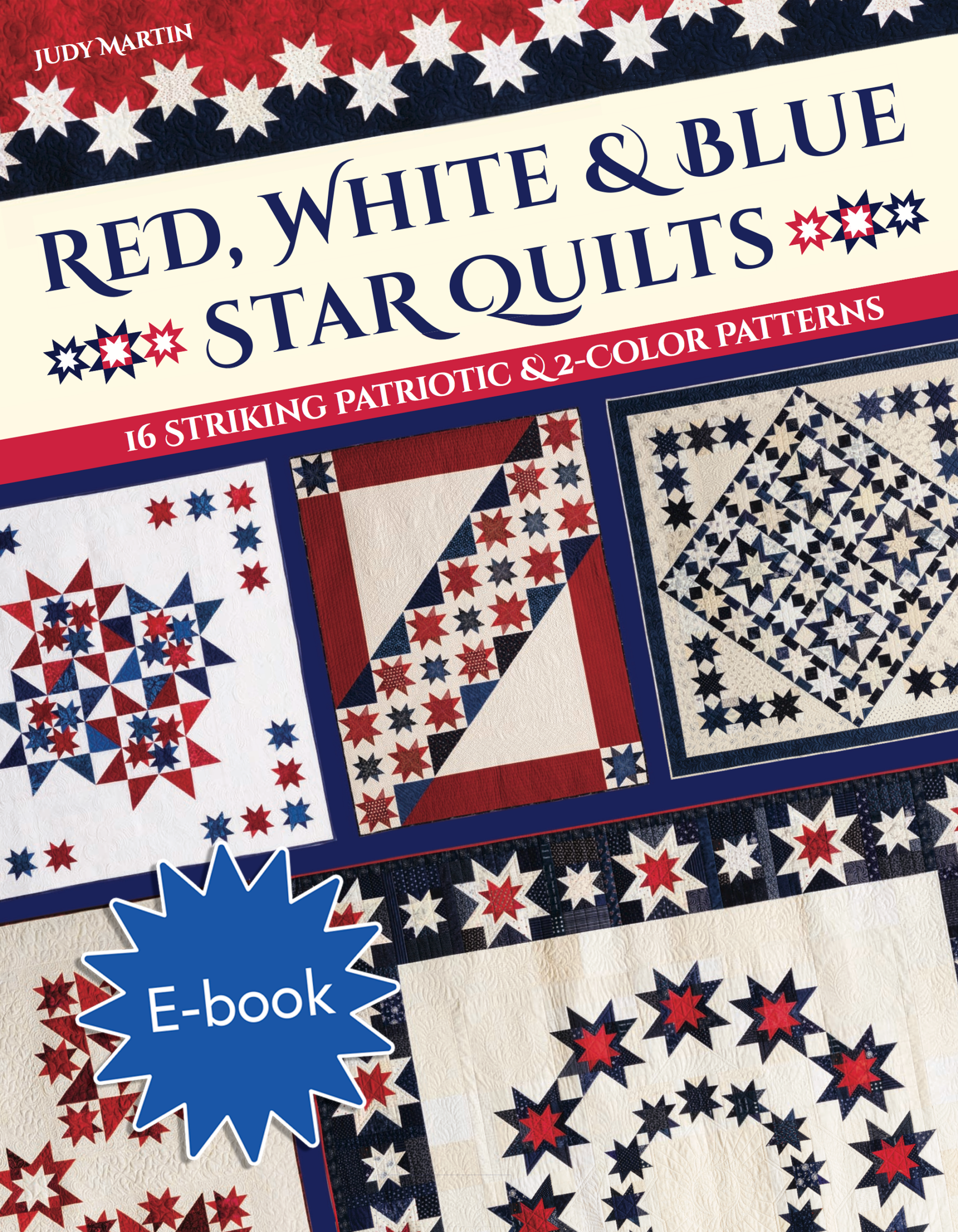 Red, White & Blue Star Quilts cover artwork