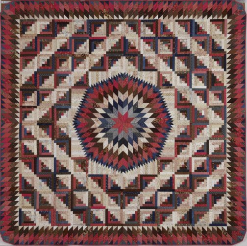 Quilt: Sun Valley Log Cabin by Judy Martin