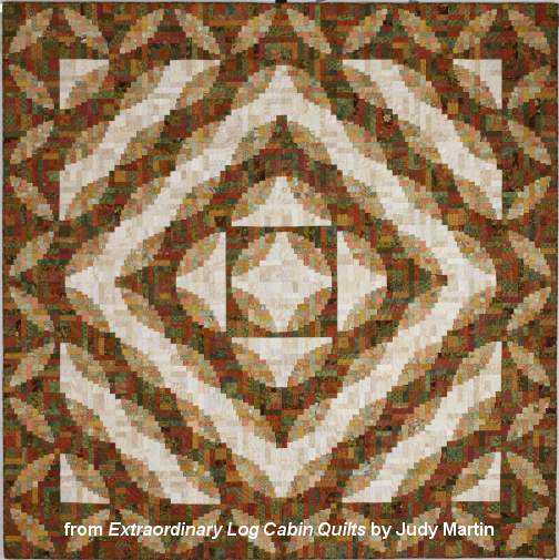 Quilt: Aspen Log Cabin by Judy Martin