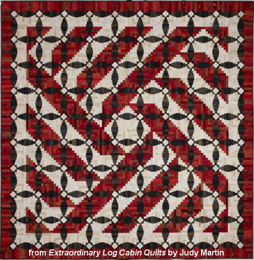Quilt: Pioneer Log Cabin by Judy Martin