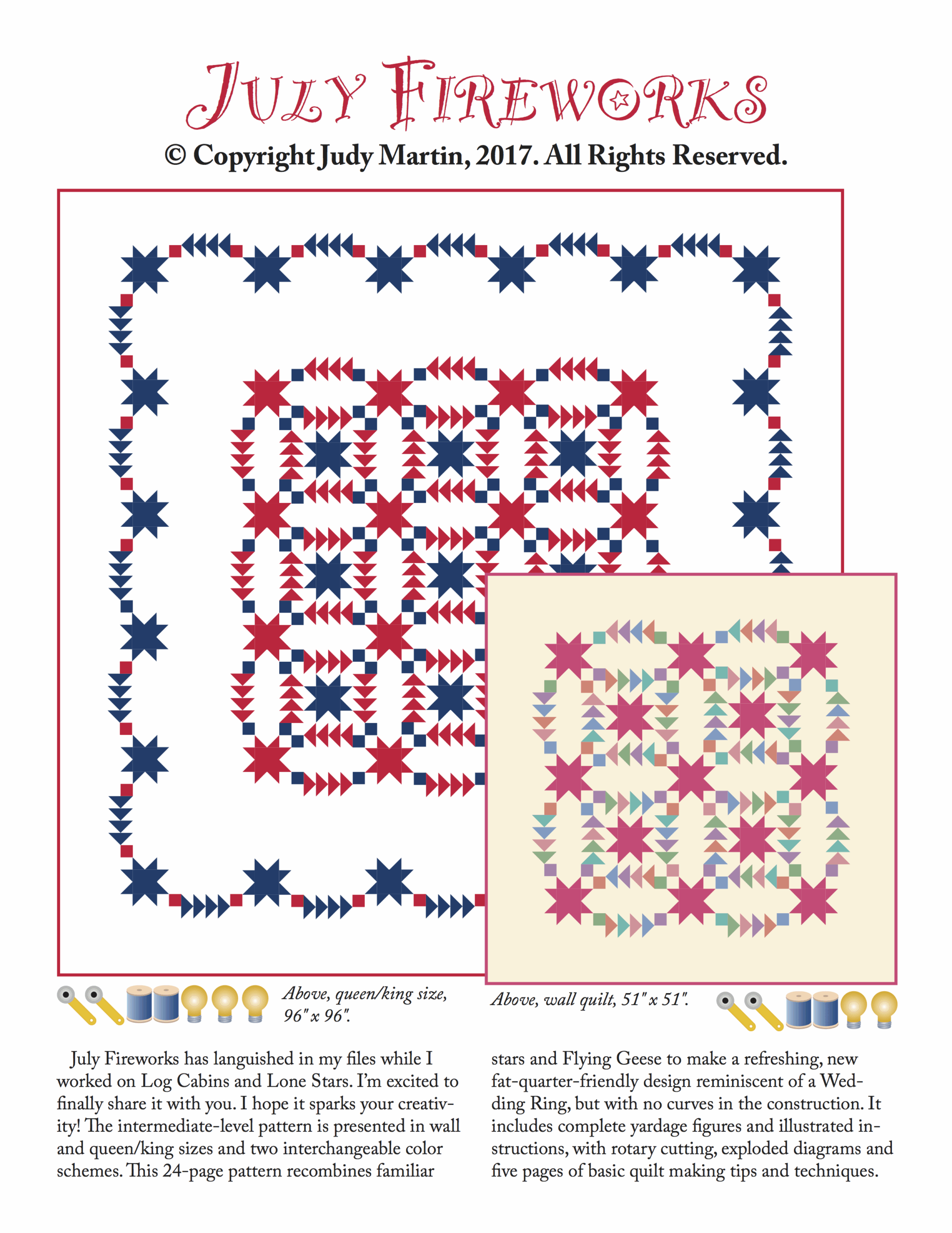 July Fireworks | E-pattern